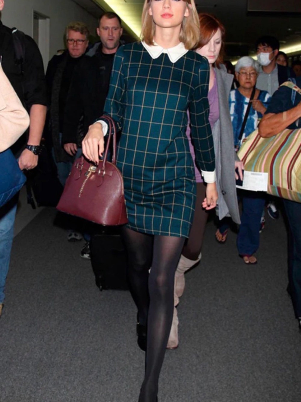 Miss Patina Pembroke Mini Dress with Cream Peter Pan Collar